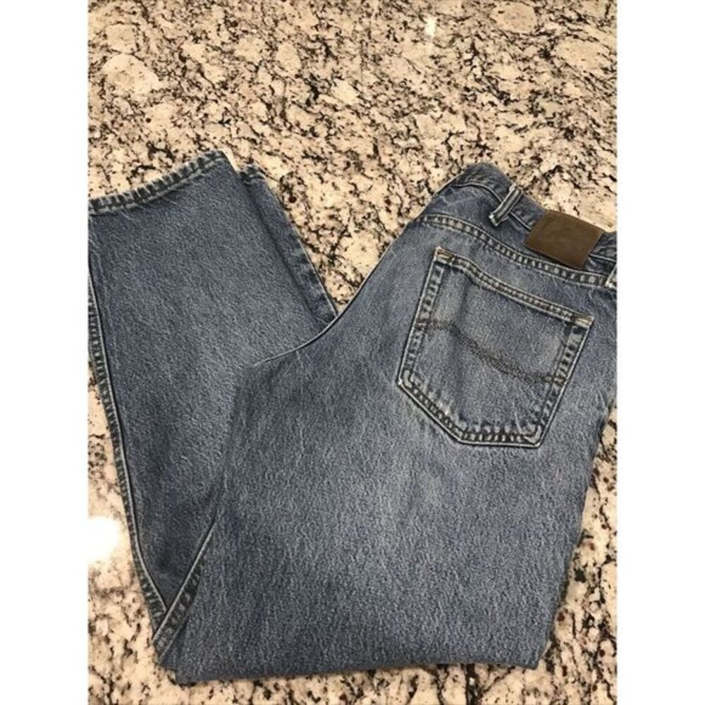 Distressed Lee Regular Fit  Mens 36x29 Blue Denim Jeans‎ Kansas City USA 🇺🇸